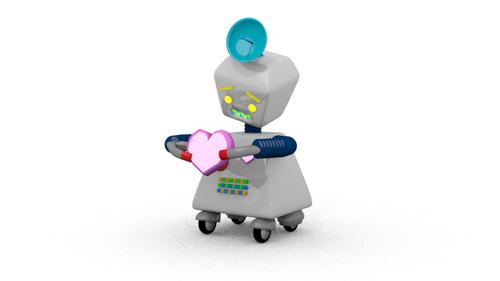 Cute little robot (rigged) preview image